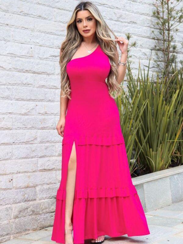 Vestido Longo com Fenda - Marina - Ref:#0029 - Bijoux