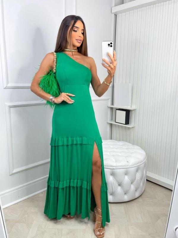 Vestido Longo com Fenda - Marina - Ref:#0029 - Bijoux